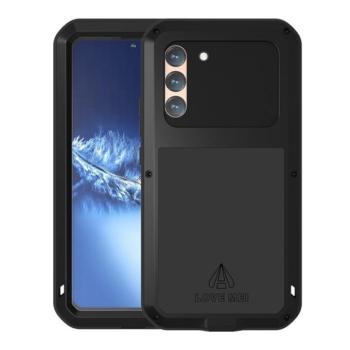 Samsung Galaxy S22 Plus 5G SM-S906, Szilikon tok, Love Mei Powerful Defender, ütésálló, fekete kép