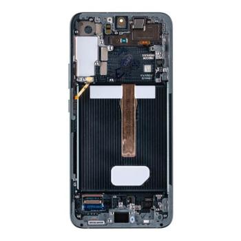 Samsung Galaxy S22 Plus kompatibilis LCD kijelző + érintő, kerettel, zöld, SM-S906B kép