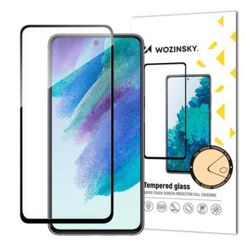 Samsung Galaxy S23 FE karcálló edzett üveg hajlított fekete keretes Tempered Glass kijelzőfólia kijelzővédő fólia kijelző védőfólia edzett SM-S711 kép