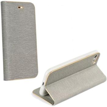Samsung Galaxy S23 FE SM-S711, Oldalra nyíló tok, stand, Luna Book, ezüst kép