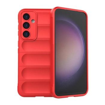 Samsung Galaxy S23 FE SM-S711, Szilikon tok, közepesen ütésálló, 3D minta, piros kép