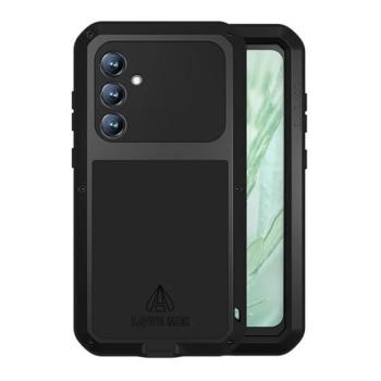 Samsung Galaxy S23 FE SM-S711, Szilikon tok, Love Mei Powerful Defender, ütésálló, fekete kép