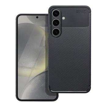 Samsung Galaxy S23 FE szilikon tok, hátlap tok, carbon mintás, kamera védelem, fekete, SM-S711, Carbon Premium kép