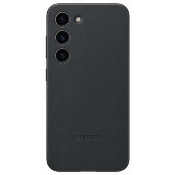 Samsung Galaxy S23 Leather Cover, gyári bőr tok, fekete, EF-VS911LB kép