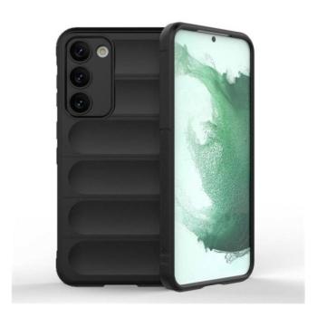 Samsung Galaxy S23 Plus SM-S916, Szilikon tok, közepesen ütésálló, 3D minta, fekete kép