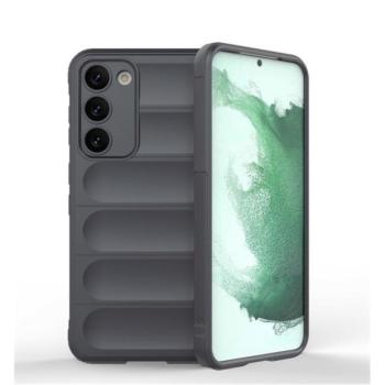 Samsung Galaxy S23 Plus SM-S916, Szilikon tok, közepesen ütésálló, 3D minta, sötétszürke kép