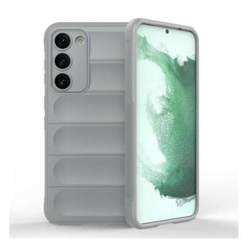 Samsung Galaxy S23 Plus SM-S916, Szilikon tok, közepesen ütésálló, 3D minta, világosszürke kép