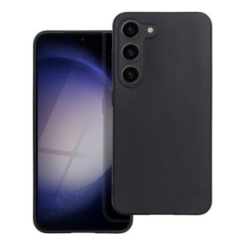 Samsung Galaxy S23 Plus szilikon tok, hátlap tok, fekete, SM-S916, matt kép