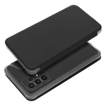 Samsung Galaxy S23 Plus telefon tok, könyvtok, oldalra nyíló tok, mágnesesen záródó, fekete, SM-S916, Forcell Piano kép