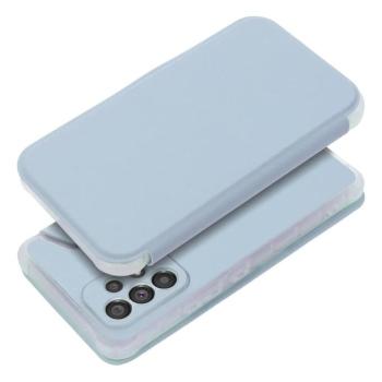Samsung Galaxy S23 Plus telefon tok, könyvtok, oldalra nyíló tok, mágnesesen záródó, kék, SM-S916, Forcell Piano kép