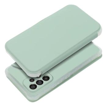 Samsung Galaxy S23 Plus telefon tok, könyvtok, oldalra nyíló tok, mágnesesen záródó, zöld, SM-S916, Forcell Piano kép