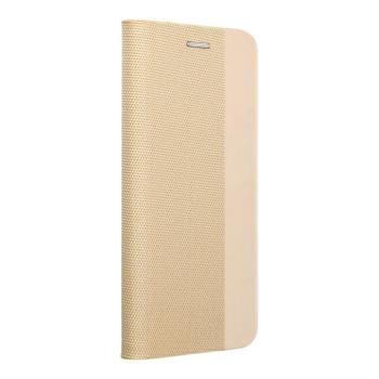 Samsung Galaxy S23 telefon tok, könyvtok, oldalra nyíló tok, mágnesesen záródó, arany, SM-S911, Sensitive Book kép