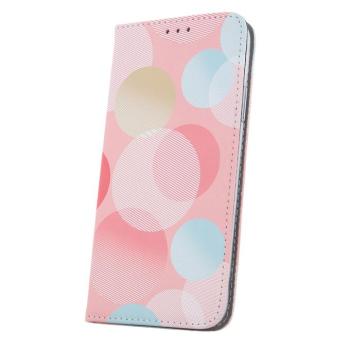 Samsung Galaxy S23 Ultra telefon tok, könyvtok, oldalra nyíló tok, mágnesesen záródó, SM-S908, Smart Trendy Pastel Circular kép
