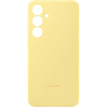 Samsung Galaxy S24 FE gyári szilkon tok, sárga kép
