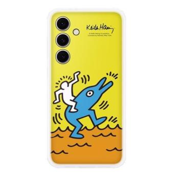 Samsung Galaxy S24 FE SM-S721, Műanyag hátlap védőtok, cserélhető hátlap, Flip Suit, sárga, gyári kép