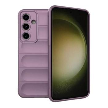 Samsung Galaxy S24 FE SM-S721, Szilikon tok, közepesen ütésálló, 3D minta, lila kép