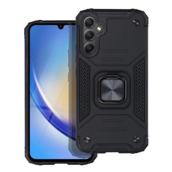 Samsung Galaxy S24 hátlap tok, PC / TPU tok, kitámasztható, fekete, SM-S921, Nitro kép