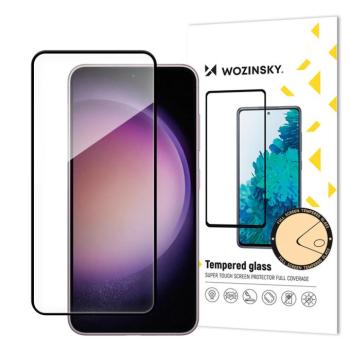 Samsung Galaxy S24+ Plus karcálló edzett üveg hajlított fekete keretes Tempered Glass kijelzőfólia kijelzővédő fólia kijelző védőfólia edzett SM-S926 kép
