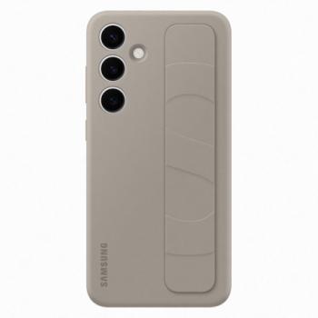 Samsung Galaxy S24 Plus Stand Grip tok, Szürkésbarna kép