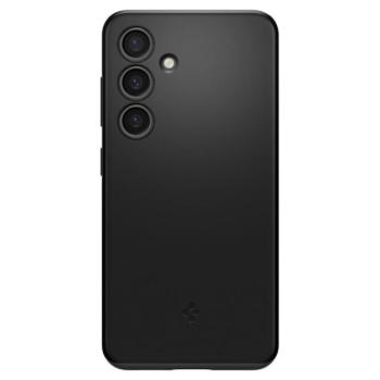 Samsung Galaxy S24 SM-S921, Műanyag hátlap védőtok, Spigen Thin Fit, fekete kép