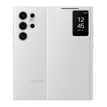 Samsung Galaxy S24 Ultra SM-S928, Oldalra nyíló tok, hívás mutatóval, kártyatartóval, Smart View Wallet, fehér, gyári kép
