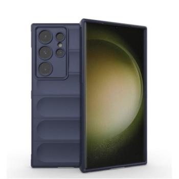 Samsung Galaxy S24 Ultra SM-S928, Szilikon tok, közepesen ütésálló, 3D minta, sötétkék kép