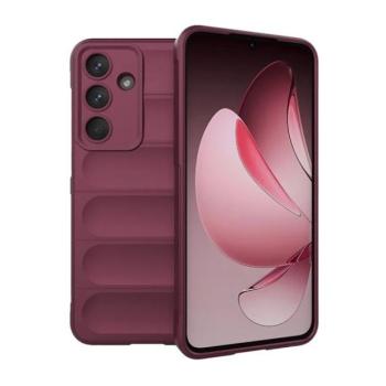 Samsung Galaxy S25 FE SM-S731, Szilikon tok, közepesen ütésálló, 3D minta, bordó kép