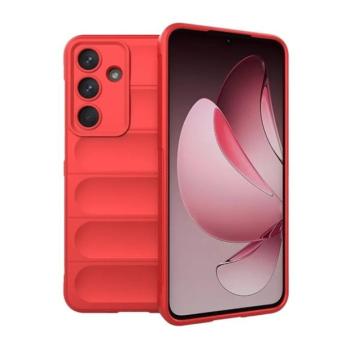 Samsung Galaxy S25 FE SM-S731, Szilikon tok, közepesen ütésálló, 3D minta, piros kép