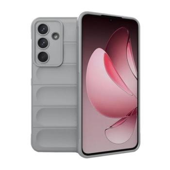Samsung Galaxy S25 FE SM-S731, Szilikon tok, közepesen ütésálló, 3D minta, világosszürke kép