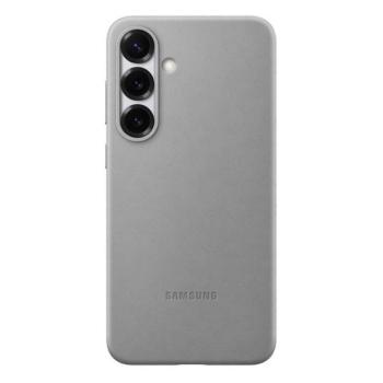 Samsung Galaxy S25 Plus SM-S936, Műanyag hátlap védőtok, ökobőr hátlap, KindSuit, szürke, gyári kép