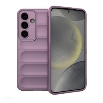 Samsung Galaxy S25 Plus SM-S936, Szilikon tok, közepesen ütésálló, 3D minta, lila kép