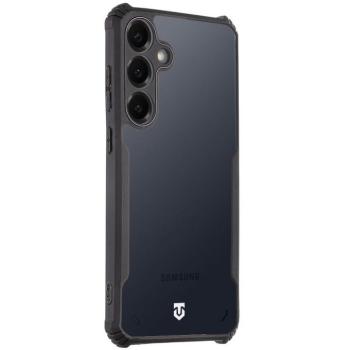 Samsung Galaxy S25 Plus SM-S936, Szilikon tok, közepesen ütésálló, légpárnás sarok, Tactical Quantum Stealth, átlátszó/fekete kép