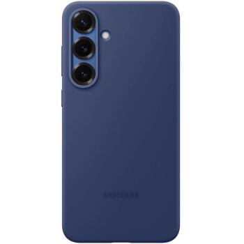 Samsung Galaxy S25 Silicone Cover, gyári szilikon tok, sötétkék kép