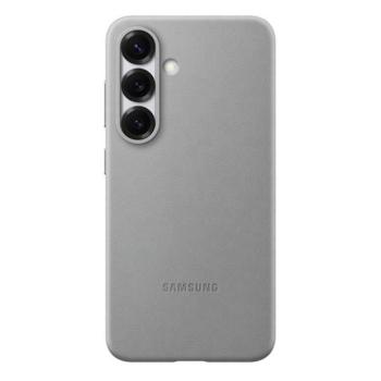 Samsung Galaxy S25 SM-S931, Műanyag hátlap védőtok, ökobőr hátlap, KindSuit, szürke, gyári kép