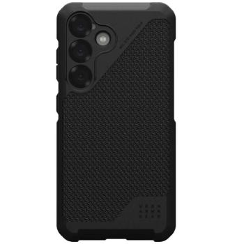 Samsung Galaxy S25 SM-S931, Műanyag hátlap védőtok + szilikon keret, közepesen ütésálló, Magsafe kompatibilis, szőtt minta, UAG Metropolis LT Magsafe, mintás/fekete kép