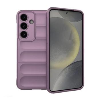Samsung Galaxy S25 SM-S931, Szilikon tok, közepesen ütésálló, 3D minta, lila kép