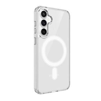 Samsung Galaxy S25 SM-S931, Szilikon tok, közepesen ütésálló, légpárnás sarok, Magsafe kompatibilis, átlátszó kép