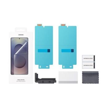 Samsung Galaxy S25 Ultra SM-S938, Kijelzővédő fólia (az íves részre nem hajlik rá!), Clear Prémium, gyári, 2 db / csomag kép