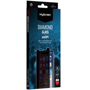 Samsung Galaxy S25 Ultra SM-S938, Kijelzővédő fólia, ütésálló fólia (az íves részre NEM hajlik rá!), Tempered Glass (edzett üveg), MyScreen Diamond Antispy Glass, Clear kép