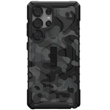 Samsung Galaxy S25 Ultra SM-S938, Műanyag hátlap védőtok, szilikon belső, közepesen ütésálló, Magsafe töltővel kompatibilis, terep minta, UAG Pathfinder SE Magsafe, fekete kép