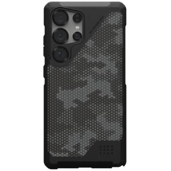 Samsung Galaxy S25 Ultra SM-S938, Műanyag hátlap védőtok + szilikon keret, közepesen ütésálló, Magsafe kompatibilis, terep minta, UAG Metropolis LT Magsafe, mintás/fekete kép