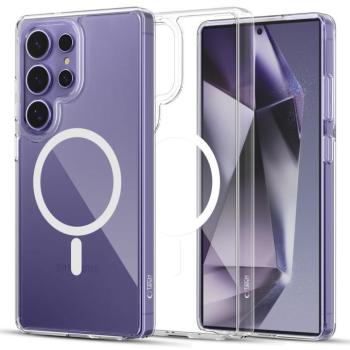 Samsung Galaxy S25 Ultra SM-S938, Műanyag hátlap védőtok + szilikon keret, Magsafe töltővel kompatibilis, FlexAir Hybrid Magsafe, átlátszó kép