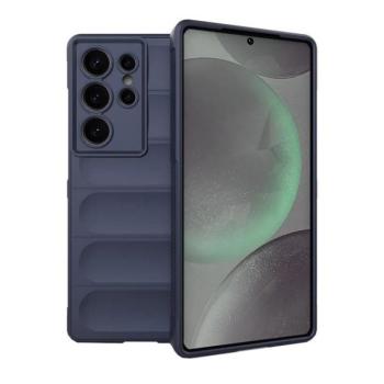Samsung Galaxy S25 Ultra SM-S938, Szilikon tok, közepesen ütésálló, 3D minta, sötétkék kép