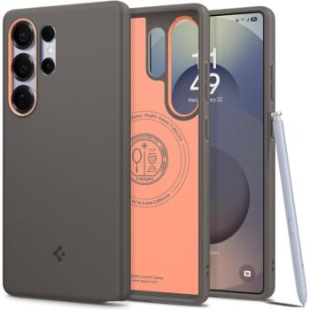 Samsung Galaxy S25 Ultra SM-S938, Szilikon tok, közepesen ütésálló, légpárnás sarok, Magsafe töltővel kompatibilis, Spigen Caseology Nano Pop Mag, szürke kép