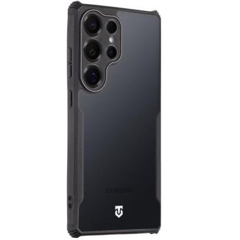 Samsung Galaxy S25 Ultra SM-S938, Szilikon tok, közepesen ütésálló, légpárnás sarok, Tactical Quantum Stealth, átlátszó/fekete kép