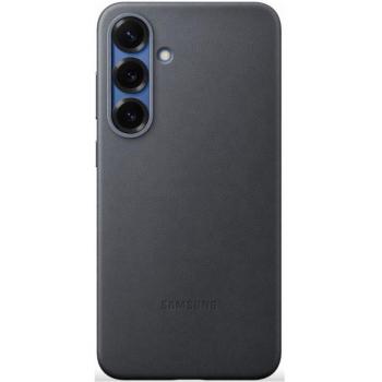 Samsung Galaxy S25 vegán gyári bőrtok, fekete kép