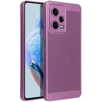 Samsung Galaxy S26 Plus SM-S947, Műanyag hátlap védőtok, légáteresztő, lyukacsos minta, Breezy, lila kép