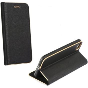 Samsung Galaxy S26 SM-S942, Oldalra nyíló tok, stand, Luna Book, fekete kép