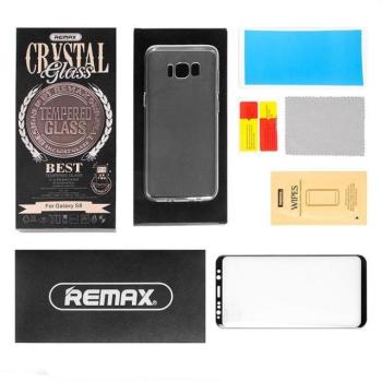 Samsung Galaxy S9 Plus előlapi üvegfólia, 3D PET, fekete, SM-G965, Remax GL-08 kép