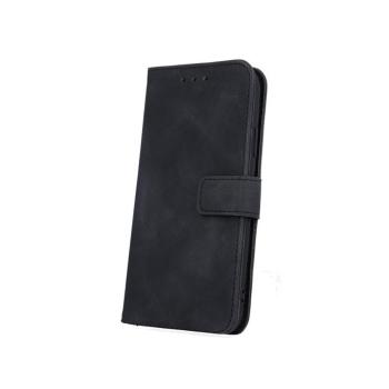 Samsung Galaxy S9 Plus könyvtok, mágneszáras, flip tok, szilikon keretes, fekete, SM-G965, Smart Velvet kép